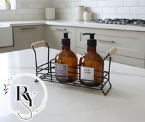 تصویر جا مایع دو قلو و جا اسکاج فلزی 