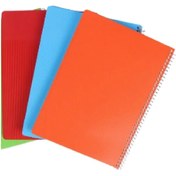 تصویر دفتر مشق طلقی ساده رنگی 100 برگ Simple Colored Exercise Book - 100 Sheets