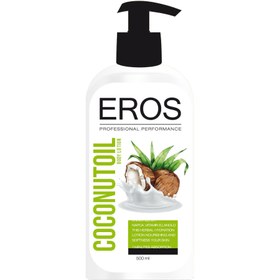 تصویر لوسیون بدن حاوی روغن نارگیل Eros ا Eros Coconut Oil Body Lotion Eros Coconut Oil Body Lotion