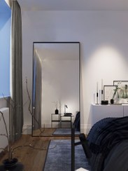 تصویر آینه قدی مدل نوستالژی | ابعاد ۸۰ *‌ ۱۸۰ | قاب فلزی 