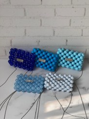 تصویر جاکارتی مرواریدی طیف آبی 