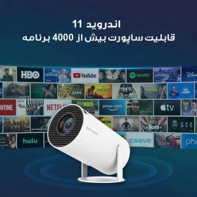 تصویر ویدئو پروژکتور و کنسول بازی گیم استیک HY300 PRO 