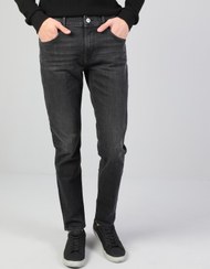 تصویر شلوارک روزمره مردانه آبی کولینز CL1045899 041 Danny D&#252;ş&#252;k Bel Dar Pa&#231;a Slim Fit Koyu Mavi Erkek Jean Pantolon