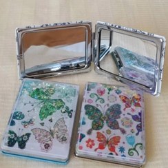 تصویر آینه آرایشی فانتزی آکواریومی دخترانه طرح قلب 