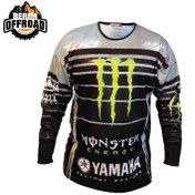 تصویر تیشرت آستین بلند کراسی طرح YAMAHA MONSTER 