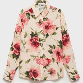 تصویر شومیز فلورال زنانه منگو MANGO Floral flowy shirt 