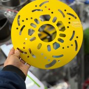 تصویر صفحه پشت رینگ رنگی - زرد 