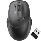 تصویر ماوس بی سیم پرومیت مدل UNIGLIDE- مشکی EZGrip™ Ergonomic Wireless Mouse