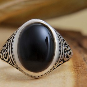 تصویر انگشتر نقره مردانه کد AM 898 