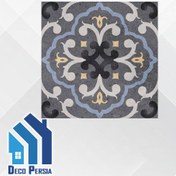 تصویر کاشی خاک‌سفید جگوار 15×15 کالکشن سیپریانو طوسی تیره دکور (B) مات 