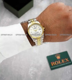 تصویر ساعت مچی مردانه رولکس ROLEX مدل دیت جاست کد 1053 ا Rolex DATEJUST men's wristwatch model - 1053 Rolex DATEJUST men's wristwatch model - 1053