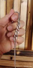 تصویر دستبند نقره زنانه طرح کارتیه، وارداتی Women's sterling silver bracelet in cartier