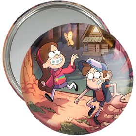 تصویر آینه جیبی میبل و دیپر انیمیشن آبشار جاذبه Gravity Falls 