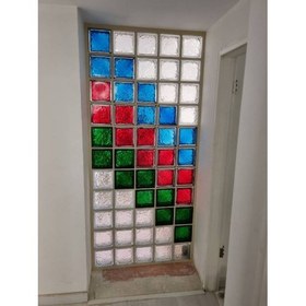 تصویر بلوک شیشه ای کاوه مدل چکشی 