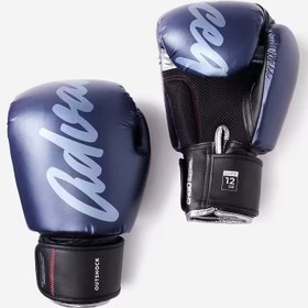 تصویر دستکش موی تای کیک بوکسینگ اوتشاک Outshock muay Thai Kick Boxing Gloves – آبی 