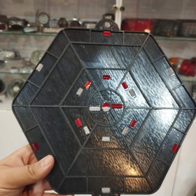 تصویر شبرنگ جیکا 6 ضلعی - سفید قرمز 