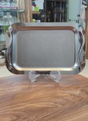 تصویر سینی استیل دسته ماری سایز بزرگ 