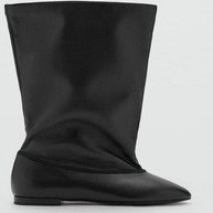 تصویر چکمه و بوت های پاشنه پهن اورجینال منگو MANGO 