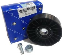 تصویر غلطک تسمه سفت کن و هرزگرد ثابت تسمه الترناتور (دینام) ایساکو مناسب پژو ۴۰۵ 