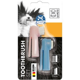 تصویر ست مسواک انگشتی سگ و گربه ام پتس تعداد ۲ عدد 