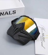 تصویر فیس گارد موتور سواری شیشه 7 رنگ مدل جدید 