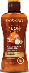 تصویر روغن اکلیلی برنزه کننده باباریا babaria glow efect 