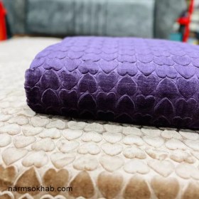 تصویر پتو یک نفره روشا سایز ۲۲۰×۱۴۰ نرم و لطیف قرمز 