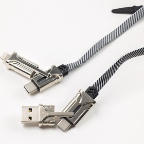 تصویر کابل تبدیل USB به لایتنینگ/ USB-C هیسکا مدل LX-30 Hiska LX-30 USB to Lightning/USB-C conversion cable