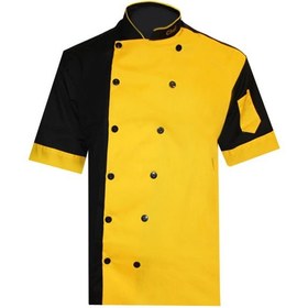 تصویر لباس کار مدل چف CHEF IGD رنگ زرد 