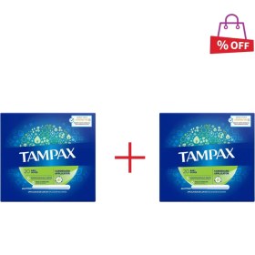 تصویر تامپون تامپکس (Tampax) مدل PROTECTIVE SKIRT بسته 20 عددی مجموعه 2 عددی 