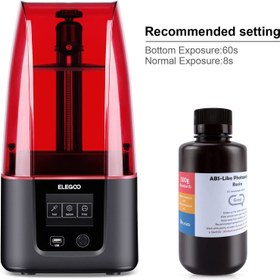 تصویر رزین رنگ خاکستری 1000 گرمی ELEGOO 3D Printer Resin - ارسال 20 روز کاری 