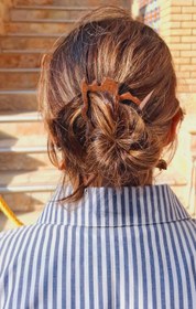 تصویر پین مو چوبی ایران Wooden hairpin Iran