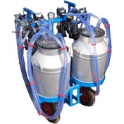 تصویر دستگاه شیردوش برقی بز چهار واحد رستا تجهیز four-unit electric goat milking machine
