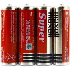 تصویر باتری قلمی مکسل مدل Super Power Ace بسته 4 عددی ا Maxell Super Power Ace AA Battery Pack Of 4 Maxell Super Power Ace AA Battery Pack Of 4