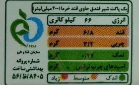 تصویر شیر فندق با قند خرما (کوچک) - نیچرلین 