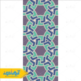 تصویر دانلود وکتور پترن اسلامی مناسب طراحی برای مسجد 