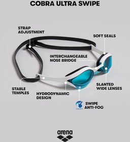 تصویر عینک شنا arena cobra Swim goggles arena cobra ultar