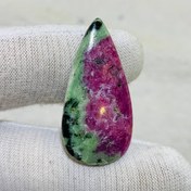 تصویر نگین روبى زئوسيت طبیعی سايز 34*17 ميلی‌متر 