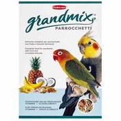 تصویر غذای روزانه و کامل طوطی سان کوچک و متوسط (عروس هلندی) بسیار باکیفیت برند معروف پادوان 