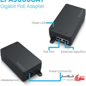 تصویر آداپتور POE گیگابیتی انجنیوس Engenius Adaptor EPA5006GAT Engenius Active 802.3at/af Gigabit POE Adapter EPA5006GAT