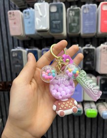 تصویر جاکلیدی فانتزی آکوارریومی اورجینال فانتزی - Alien and Moon Aquarium Fantasy Keychain