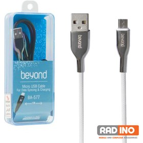 تصویر کابل میکرو یو اس بی فست شارژ Beyond BA-577 2A 1m Beyond BA-577 2A 1m MicroUSB Cable