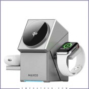 تصویر شارژر وایرلس اپل مدل MW11 ظرفیت ۱۵ وات 