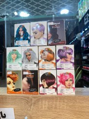 تصویر رنگ موی پودری گل باران 