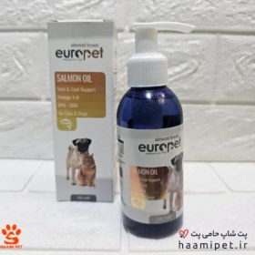 تصویر روغن ماهی سگ و گربه یوروپت حجم 150 میلی لیتر Europet ‌‌Salmon Oil 150gr