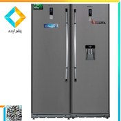 تصویر یخچال فریزر دو قلو آزمایش مدل AZRF2366HSTEEL&HOSTEEL Azmayesh Twin Refrigerator Freezer AZRF2366HSTEEL&HOSTEEL