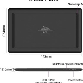 تصویر Artisul D16PRO Graphics Drawing Tablet with Screen 15.6 Inch Full-Laminated Graphic Monitor Pen Display 8192 Levels Pressure Battery-Free Stylus, 8 Shortcut Keys,130% sRGB Compatible with Windows, Mac 
