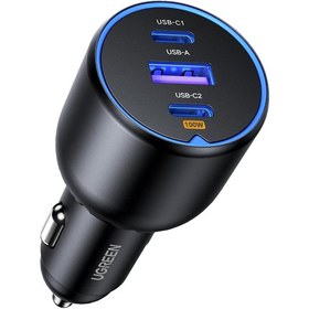 تصویر شارژر فندکی یوگرین CD293 مدل 90413 توان 130 وات Ugreen CD293 90413 130Watt Car Charger