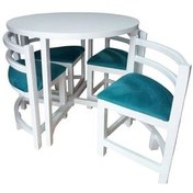 تصویر میز و صندلی ناهارخوری ۴ نفره مدل کمجا 