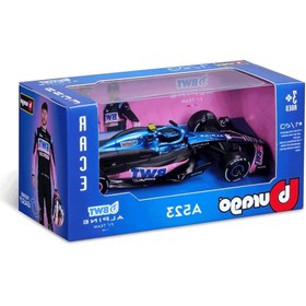 تصویر ماکت بوراگو فرمول یک آلپاین F1 TEAM A523 شماره 10 مقیاس 1:43 Bburago Alpine A523 F1 Team 